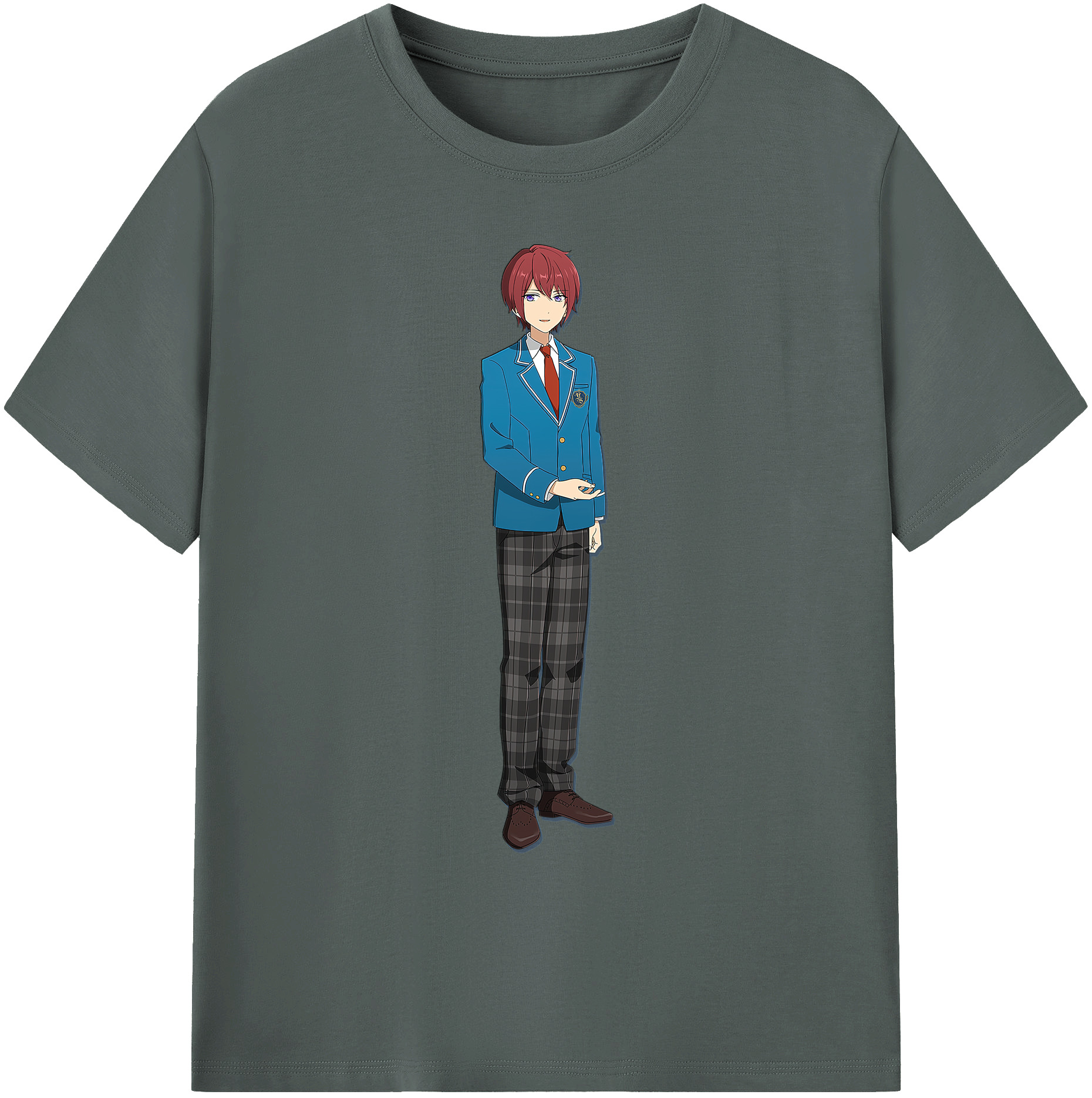 （画像用） あんさんぶるスターズ! Ensemble Stars 綿100％ メンズ半袖Tシャツ｜肌触りやわらか＆通気性